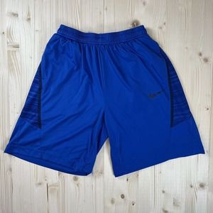 Nike Mens Blue 9" Dri-Fit Basketball Gym Training Shorts Large 645343